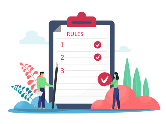 Rules vector image