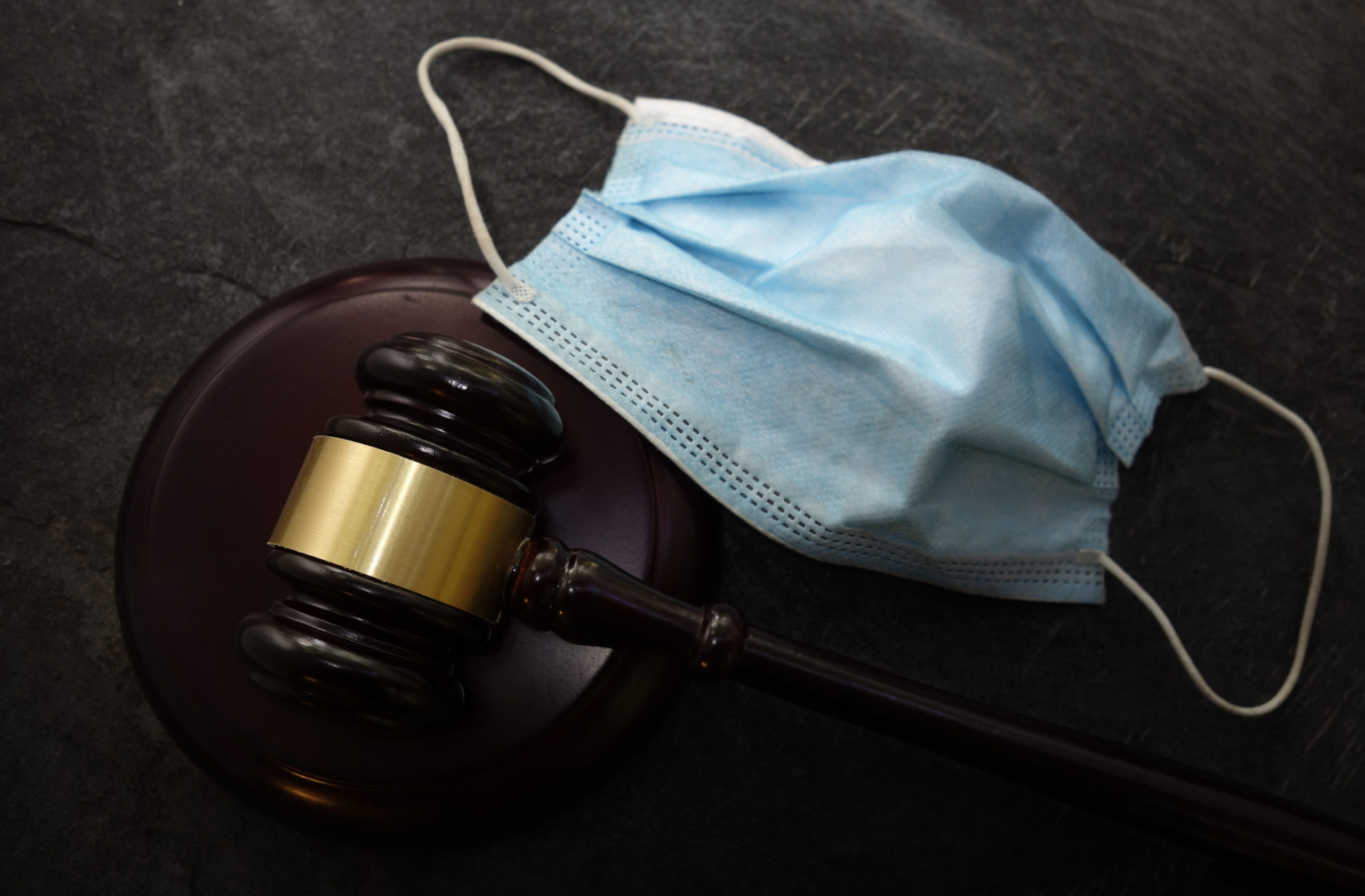 Court,Legal,Gavel,And,Facemask,--,Coronavirus,Mask,Mandate,Concept
