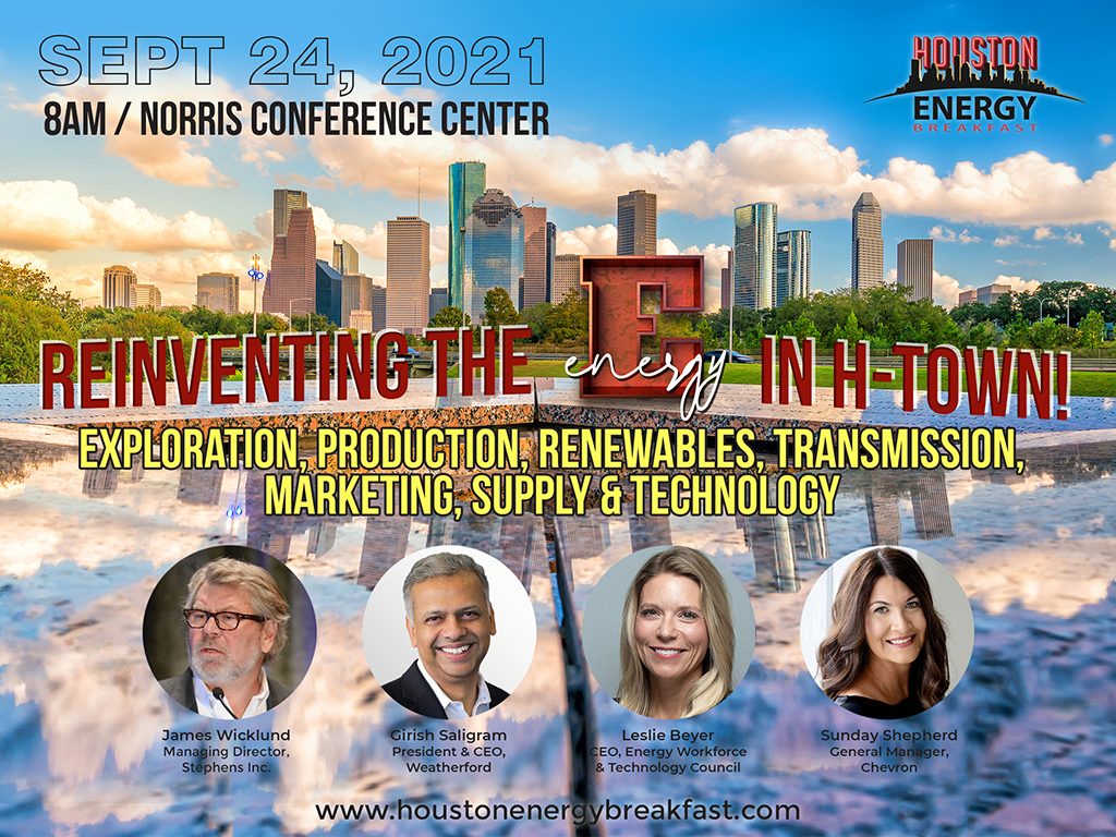 Promotional image for KCA's Houston Energy Breakfast on September 24, 2021
