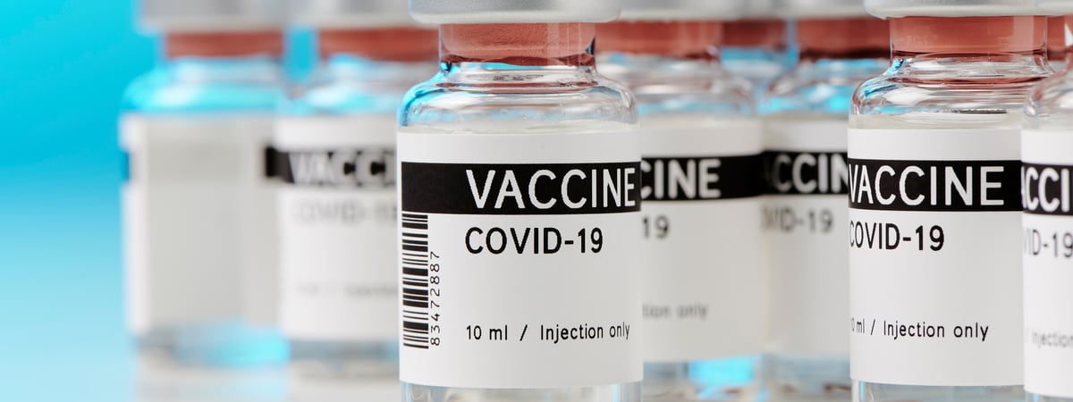 COVID-19 vaccine vials shutterstock_1696929460