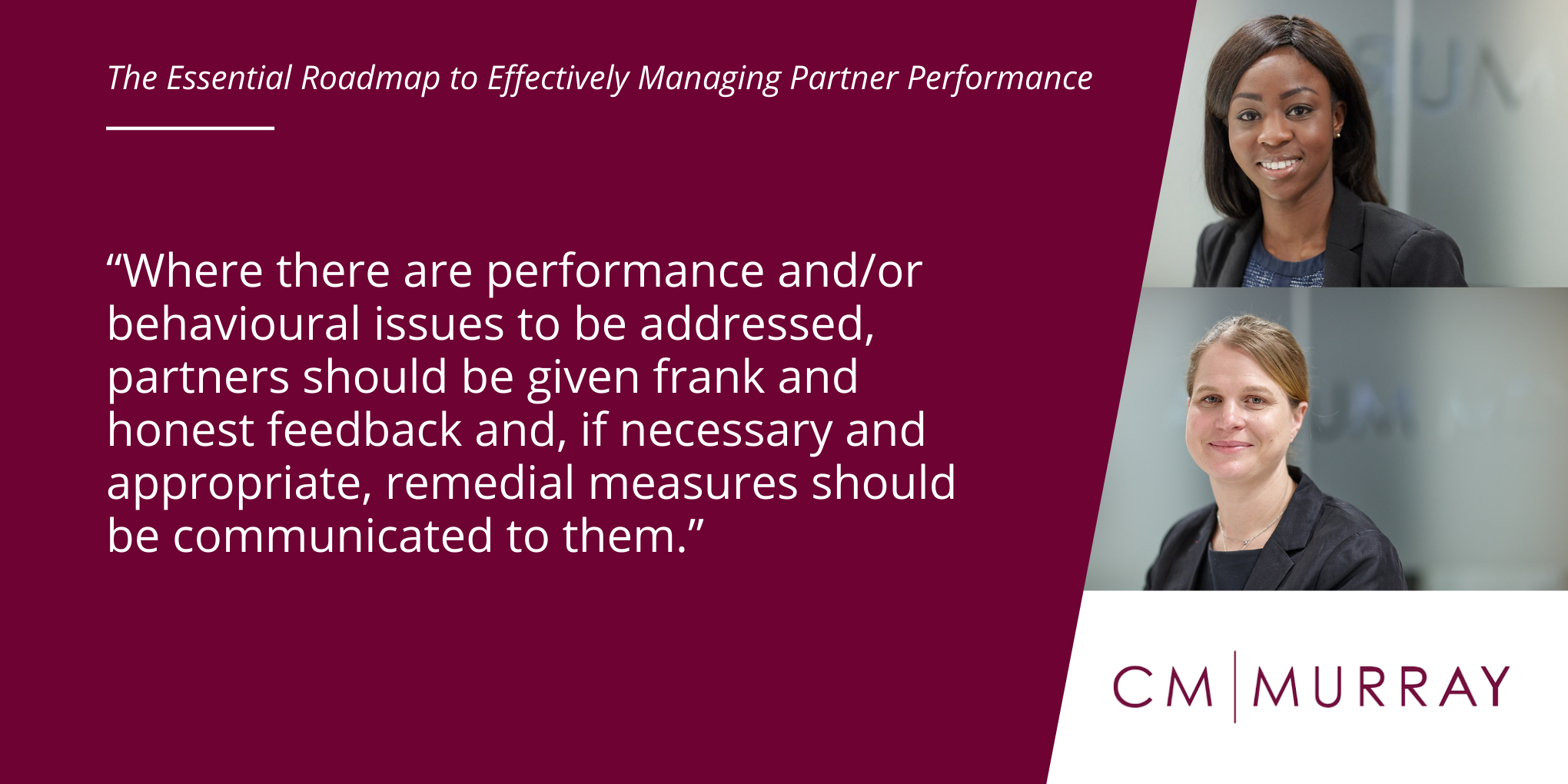 The Essential Roadmap to Effectively Managing Partner Performance