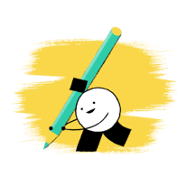 Juro guide to eSignature in Salesforce - Character holding pencil