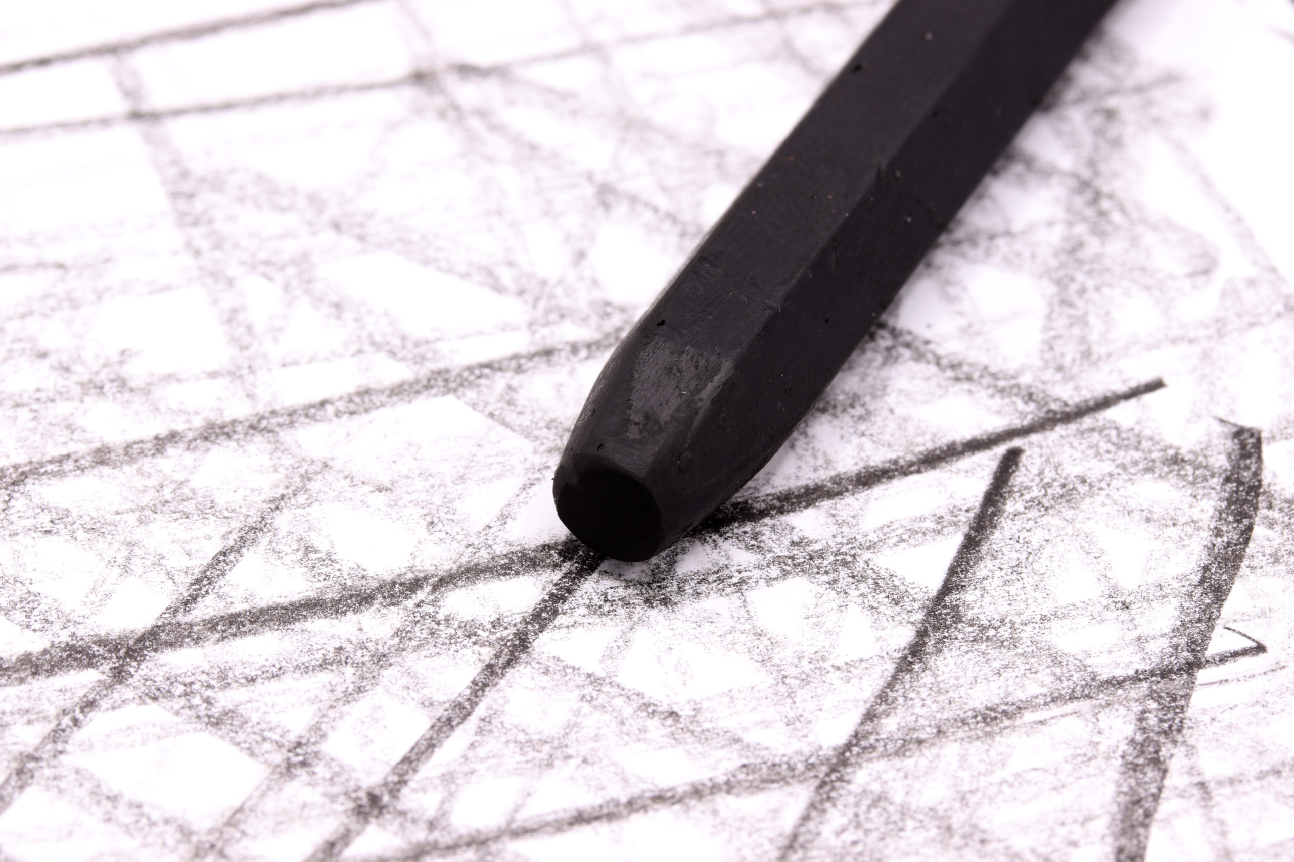 close-up black and white background hand painting