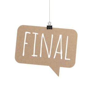 final sign representing final appealable order