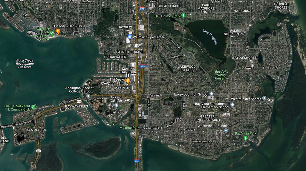 St Petersburg Police Respond To Burning Car On I-275
