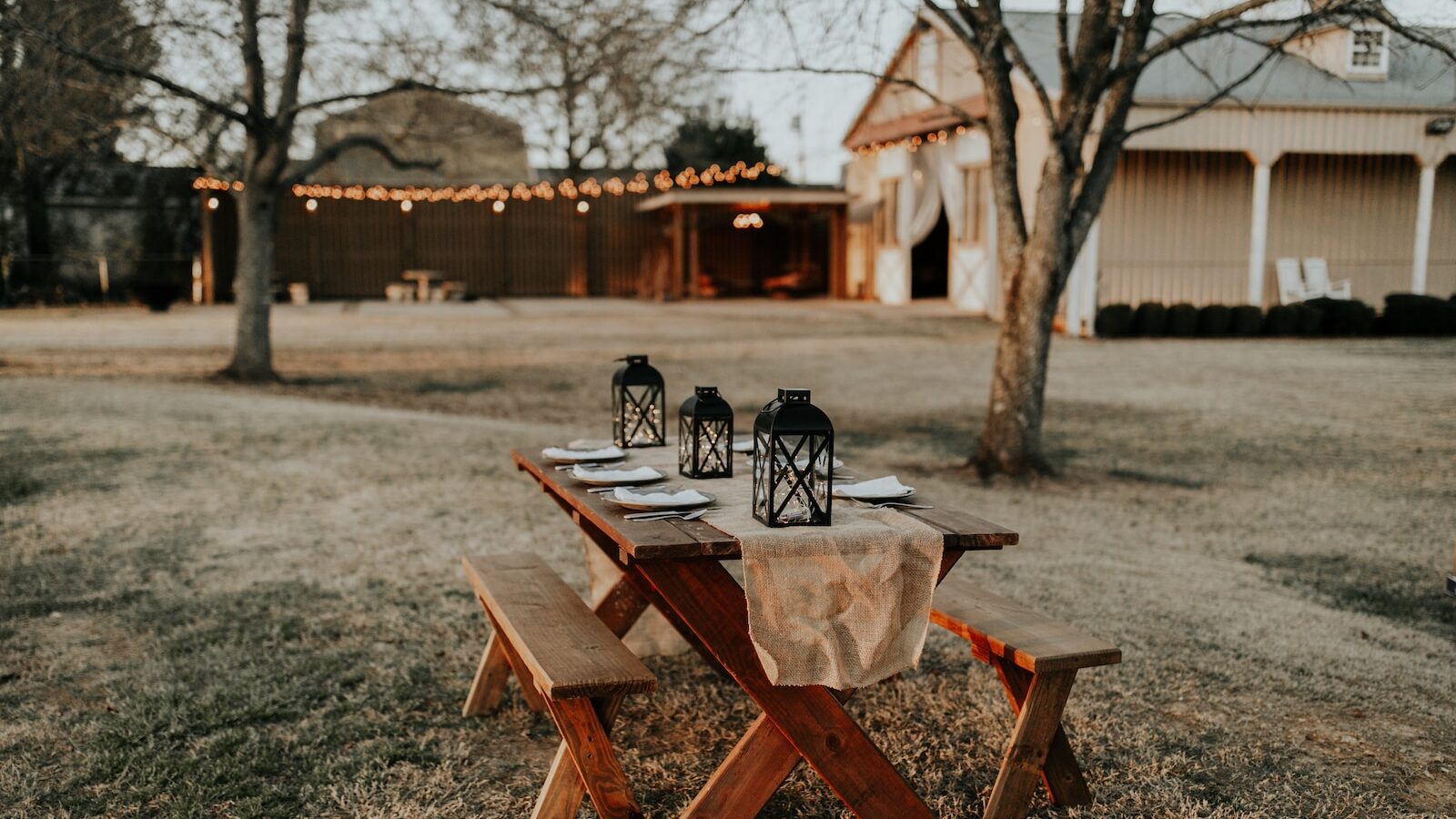 outdoor table gathering