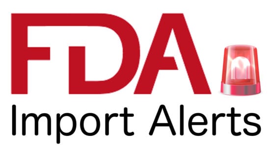 FDA import alerts