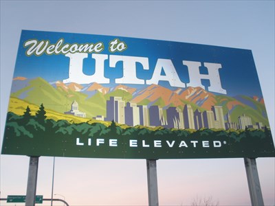 Welcome to Utah - Life Elevated - Welcome Signs on Waymarking.com