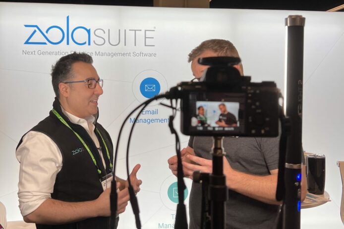Zack and Zola Suite filming at ABA TECHSHOW 2022