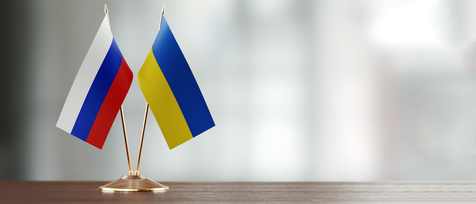 Ukraine Russia Flags