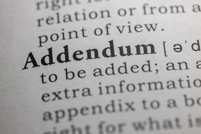 contract addendum contract addendum