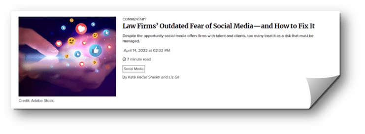 Law Firms Discourage The Use of Social Media