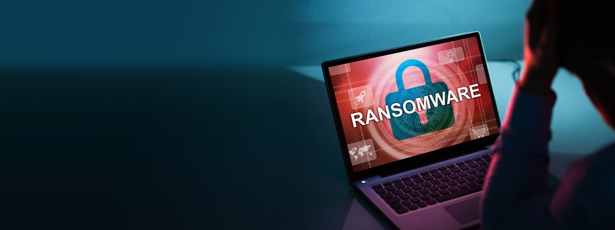 Ransomware Extortion Attack. Hacked Laptop Password. Cyber Security-shutterstock_2062727045