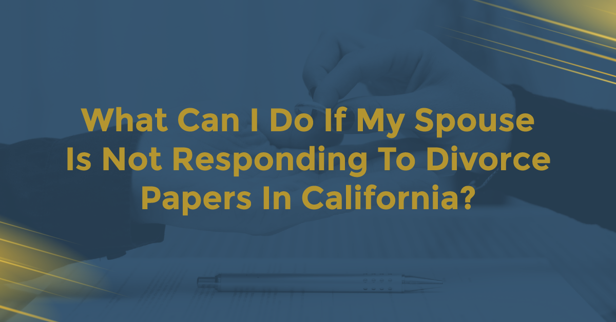 Not Responding To Divorce Papers