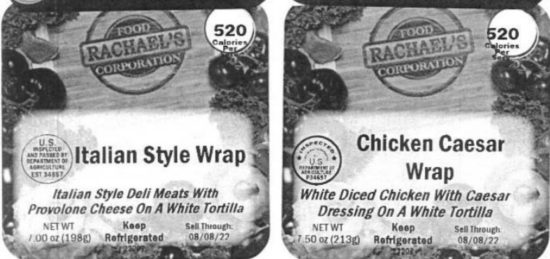 recalled Rachaels wraps