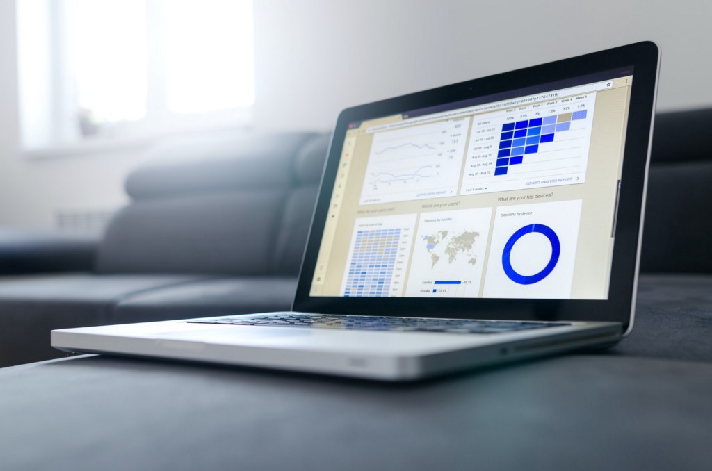 An analytics dashboard.