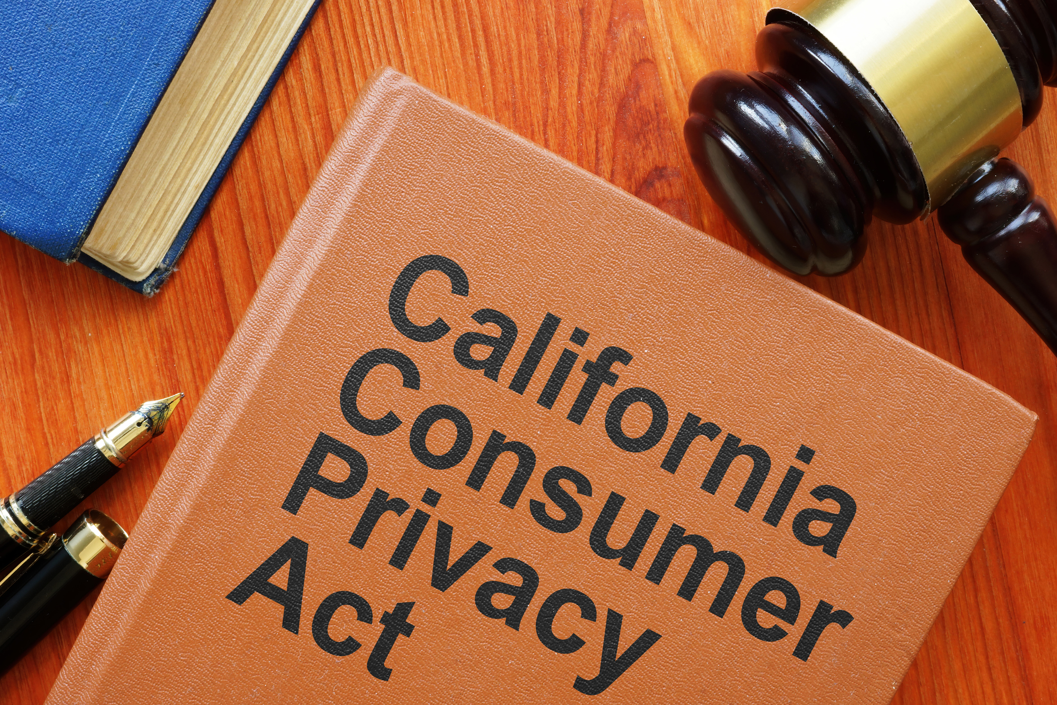California Consumer Privacy Act CCPA is shown on the conceptual photo