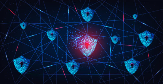Internet attack design concept.