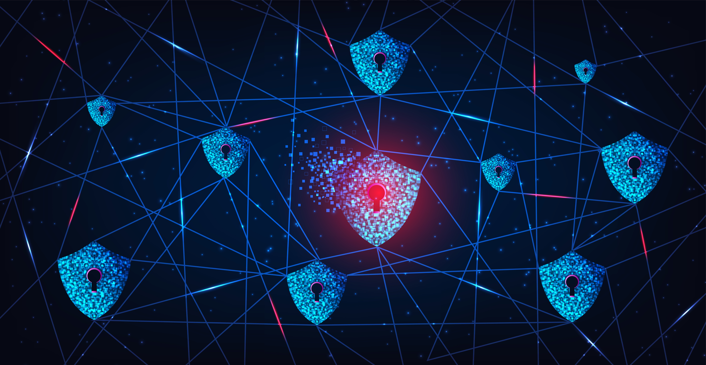 Internet attack design concept.