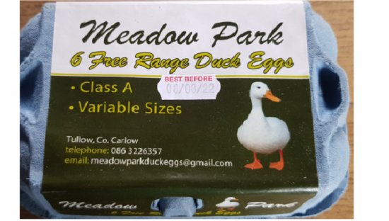 meadow park duck eggs salmonella fsai aug 22
