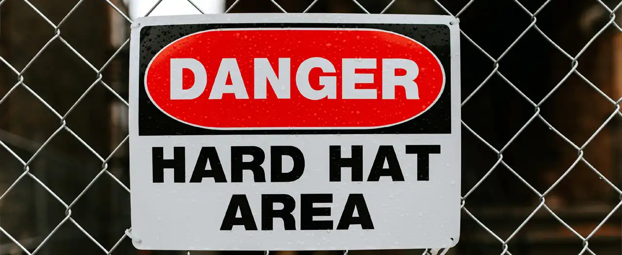 Jobsite safety sign
