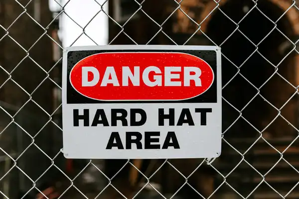 Jobsite safety sign