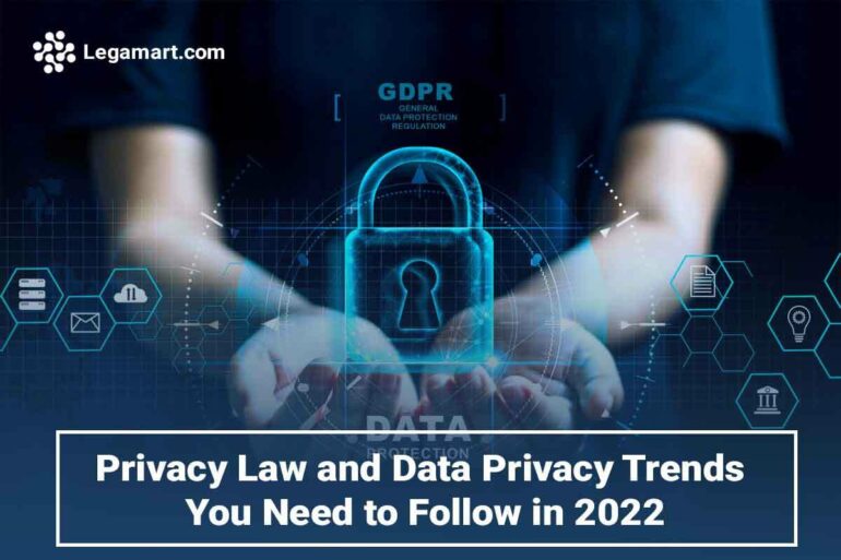 A digital lock signifying data protection and GDPR relating Privacy Law and Data Privacy Trends