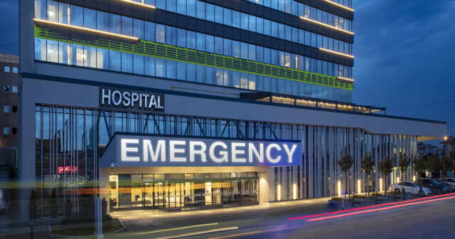 Modern Hospital Building
