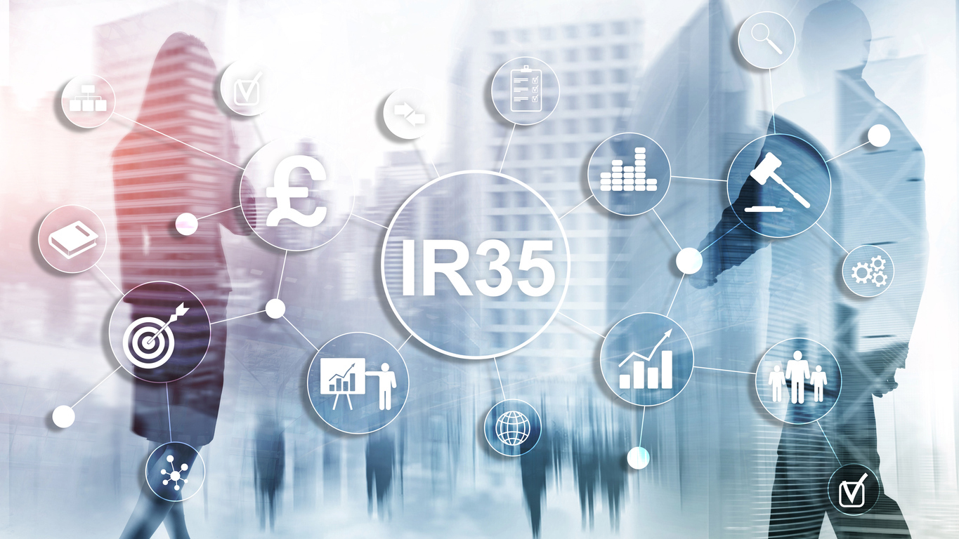IR35 finance concept. United Kingdom tax law, tax avoidance
