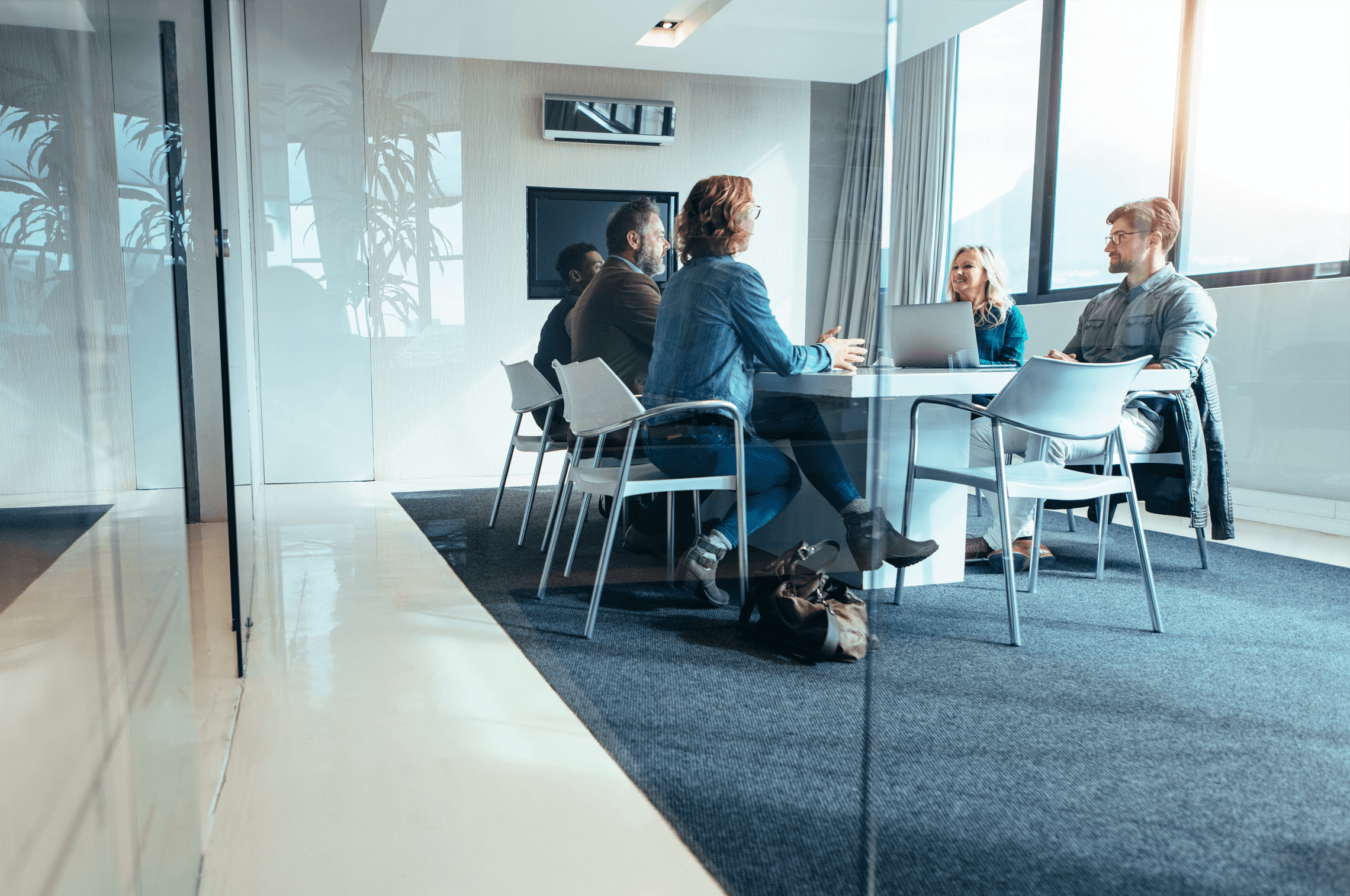 Law firm using legal practice management software discussing client expectations