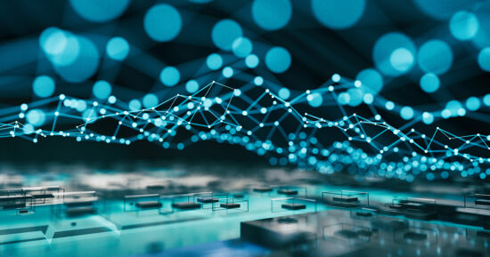 Abstract blockchain technology background