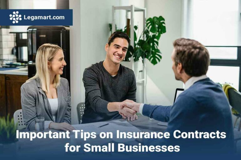 Insurance contracts for small businesses General A legamart lawyer briefing client on Insurance contracts for small businesses