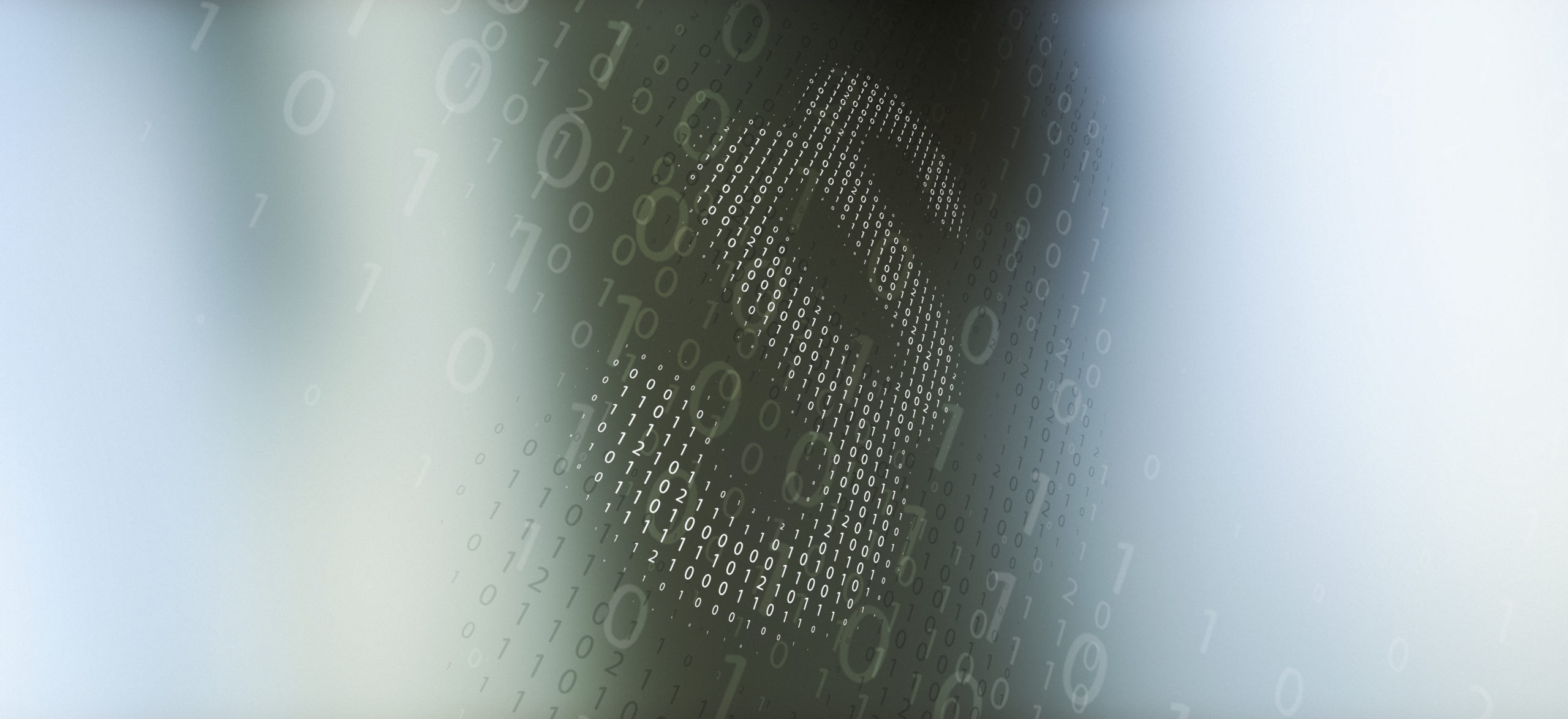 Paragraph sign made from binary code over abstract background