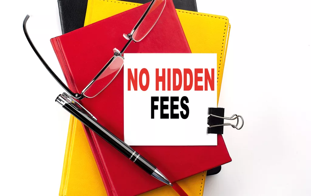 no hidden fees