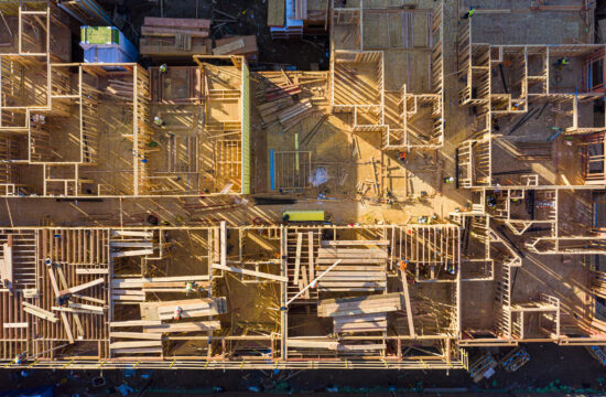 Aerial Top Down of Construction