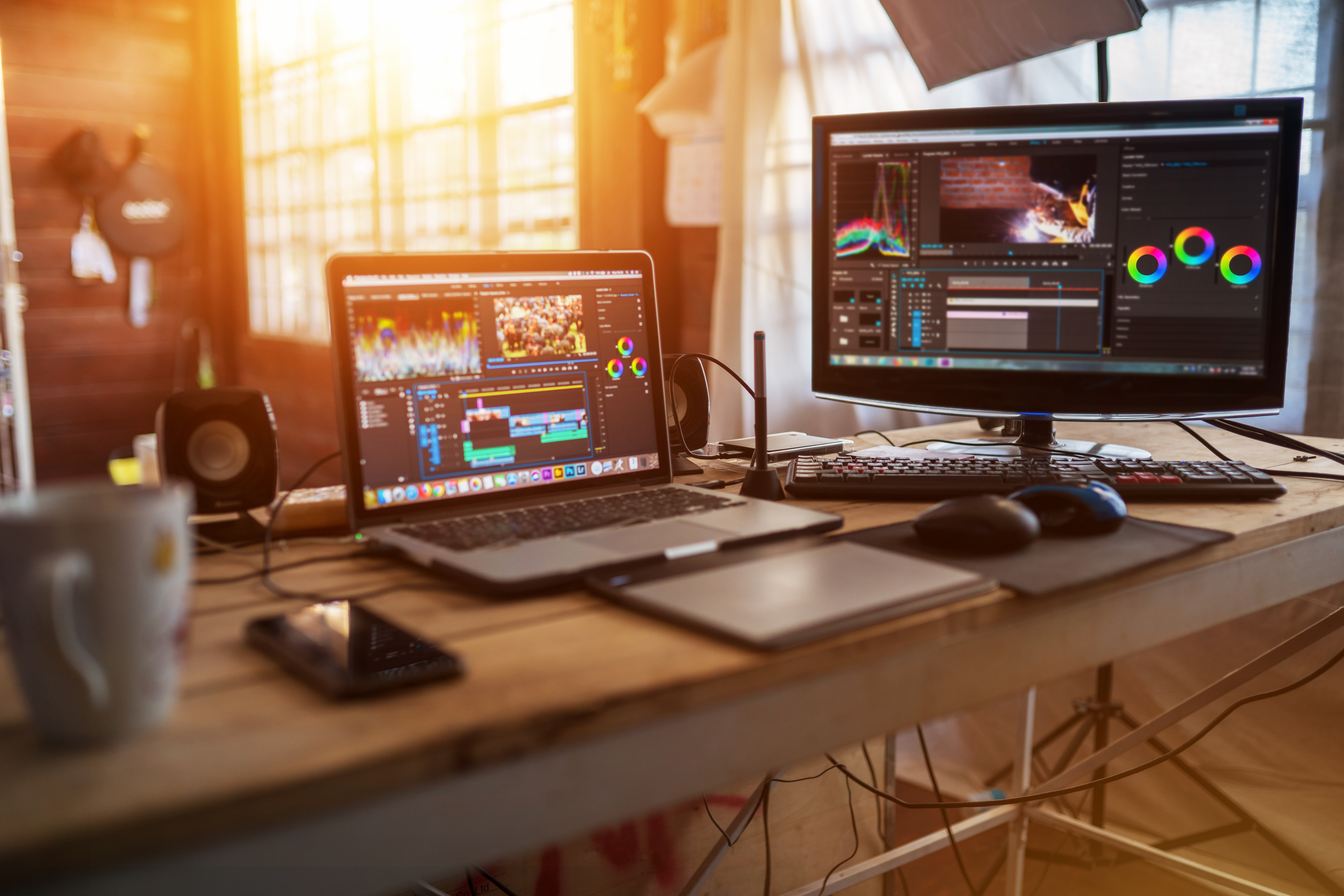 Freelance desktop with laptop computer and monitor review for ed