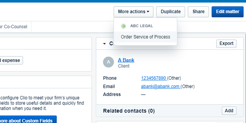 ABC Legal For Clio: How It Works