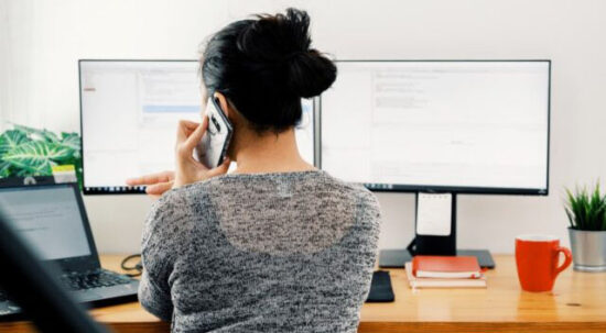 User at Computer