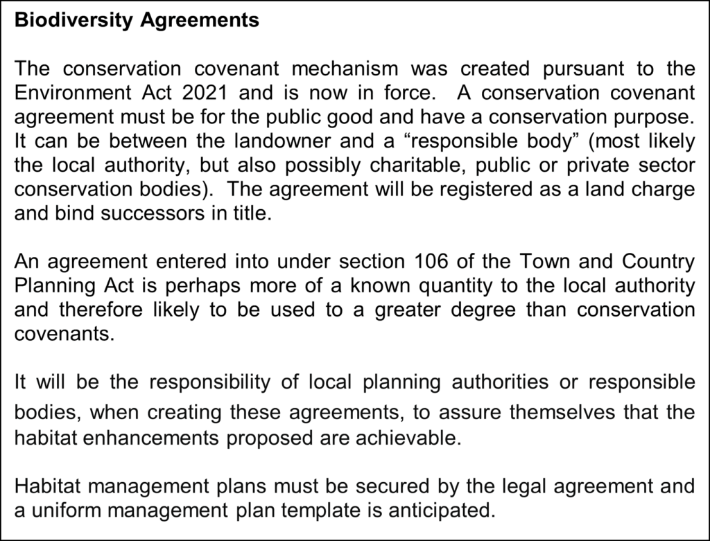 Text Image describing biodiversity agreements.