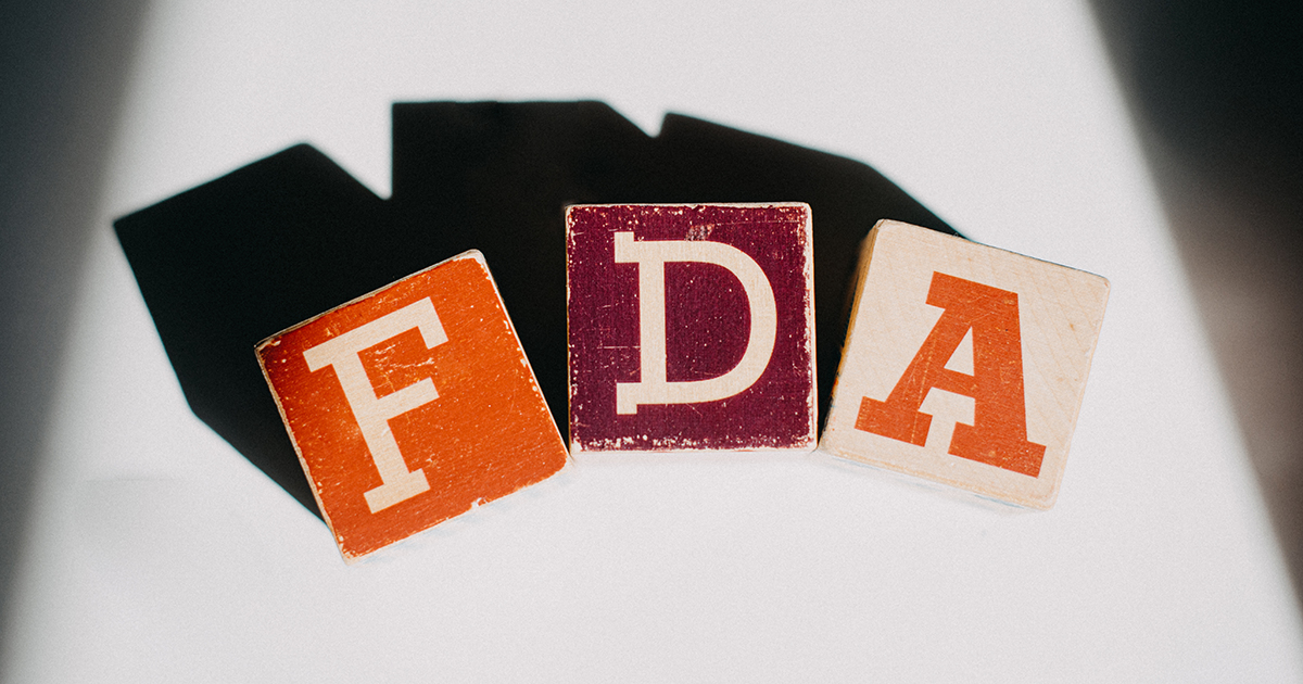 FDA wrote with wooden blocks