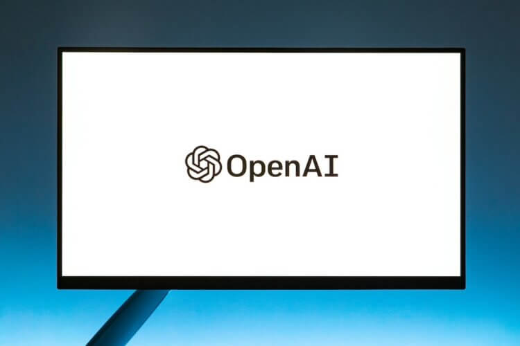 Image of Open AI logo on a computer screen Image of Open AI logo on a computer screen