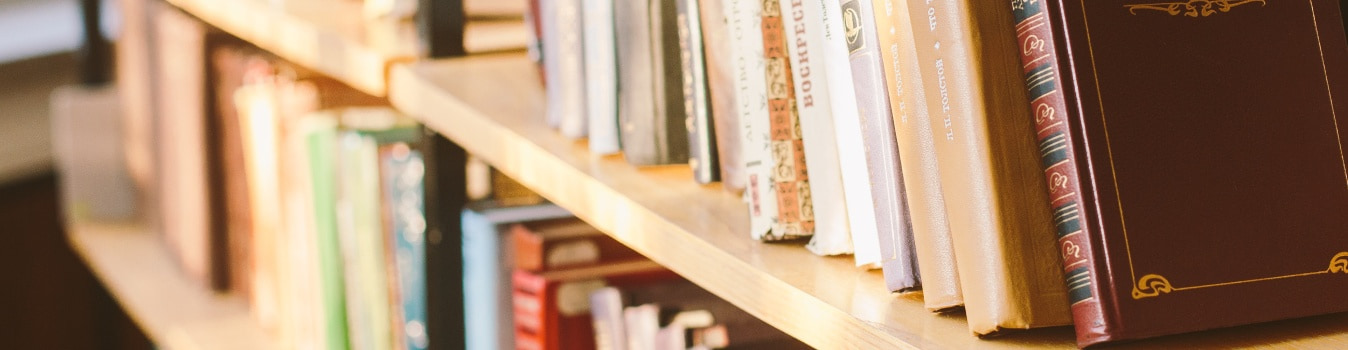 books on shelf