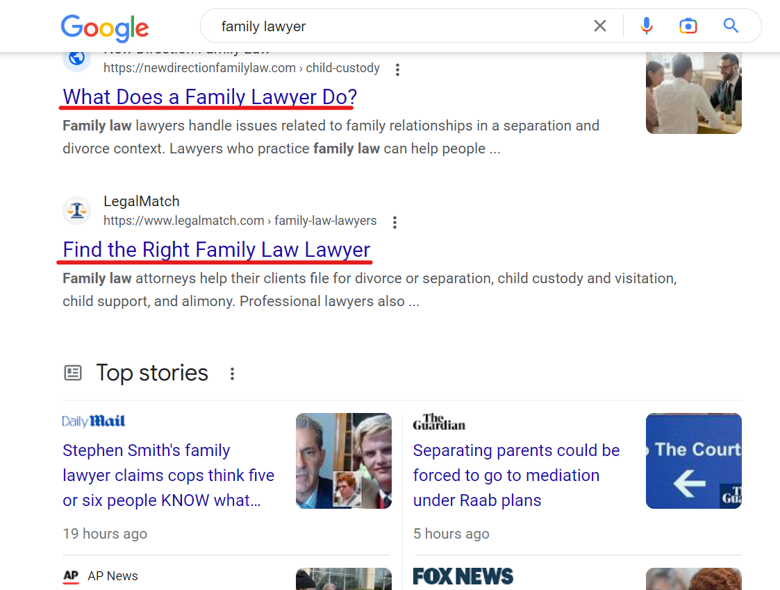 Lawyer SEO Ranking Factors: Does Google Rely on 200? 7 word image 62400 7