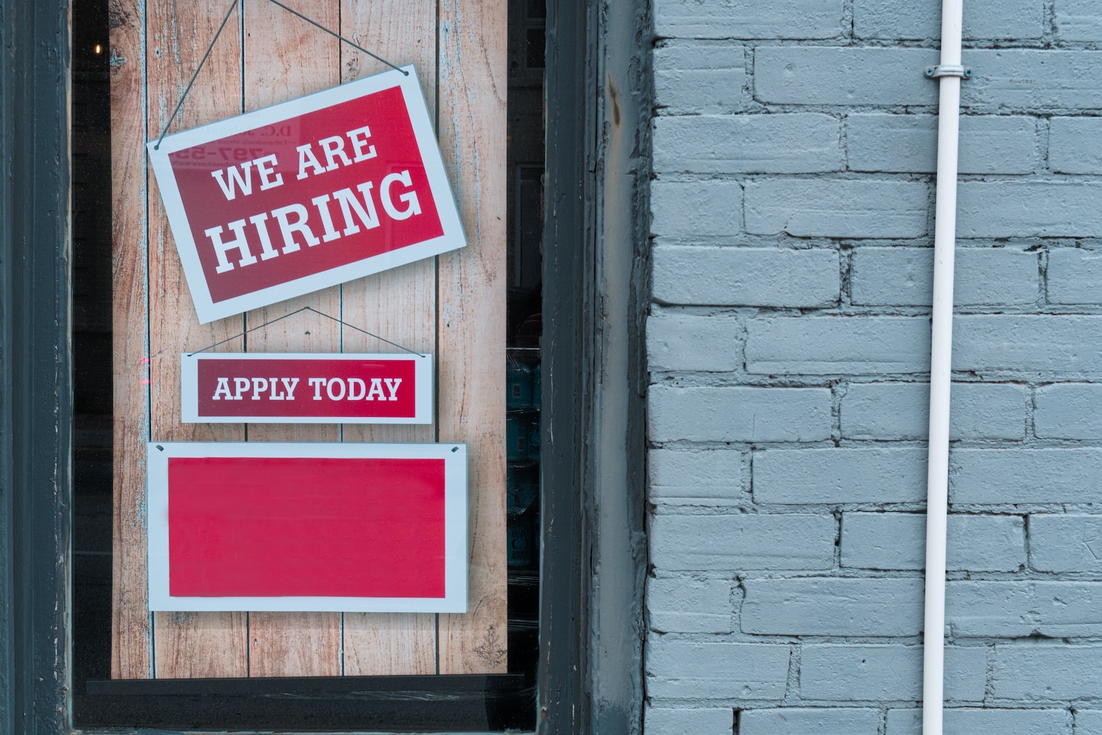"We are hiring" banner