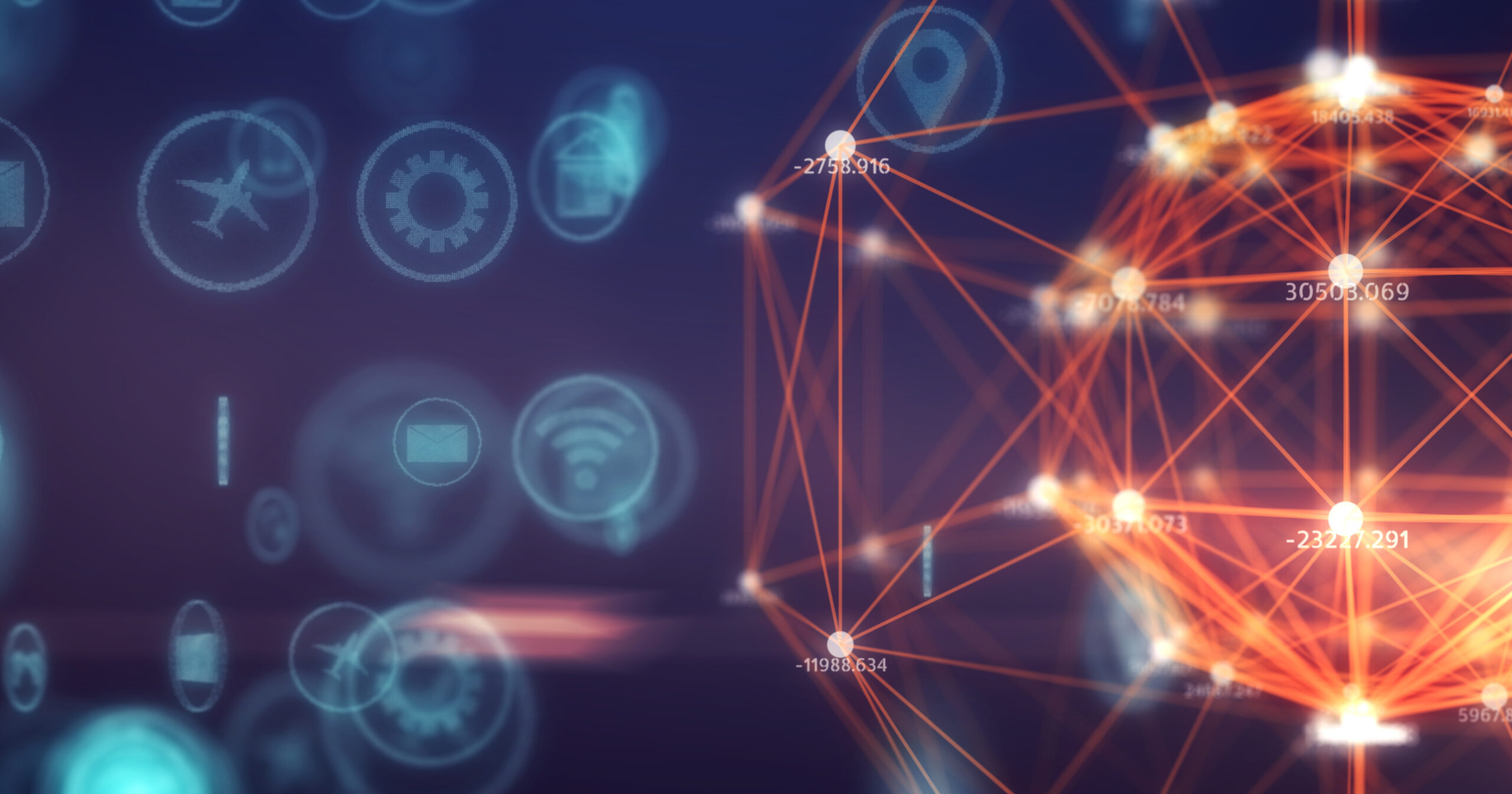 Global communications connect technology Icon on 3D space,Internet of things Concept,internet and global connection