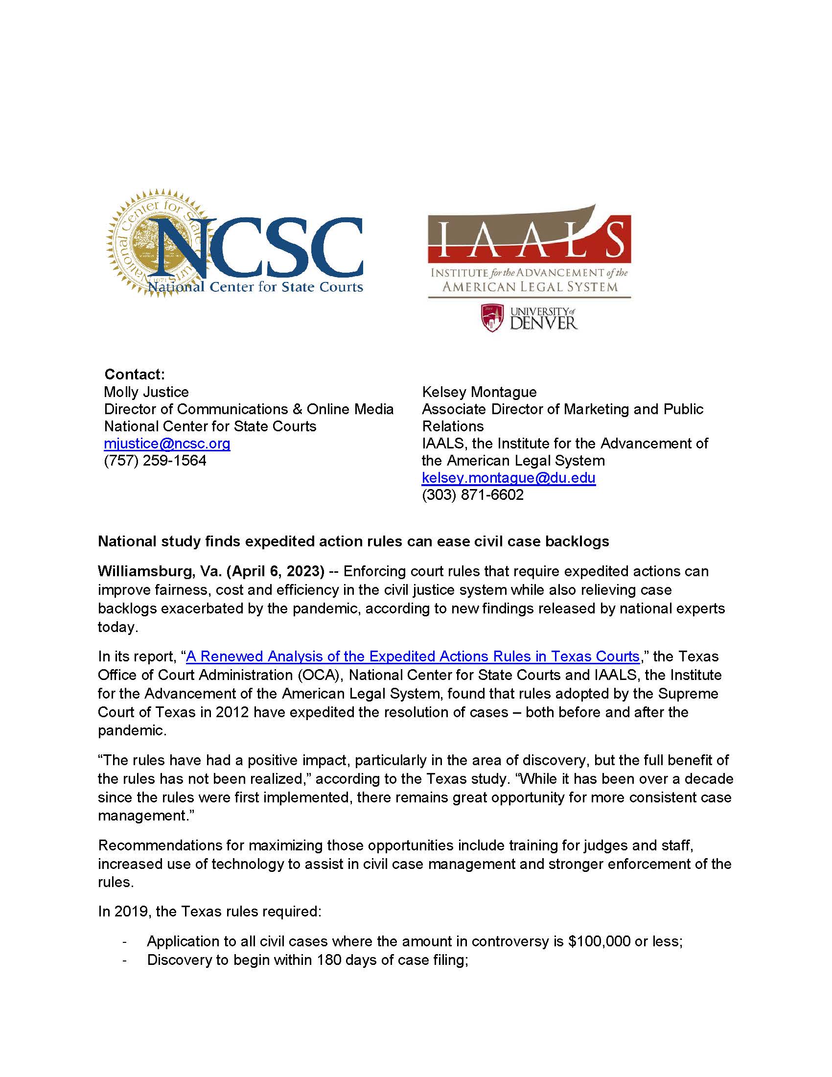 "press release"