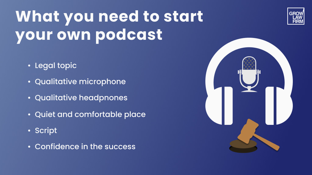 Crafting your legal podcast in six simple steps