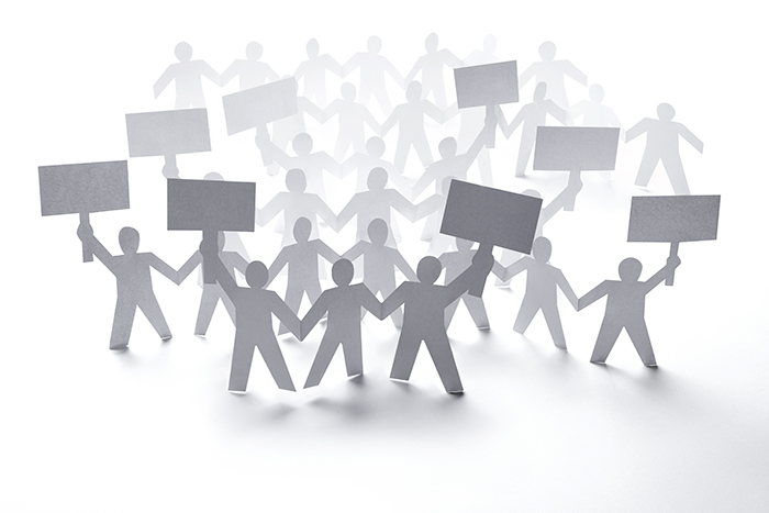 paper people on strike