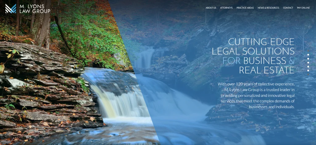 M. Lyons Law Group LLC business law website design