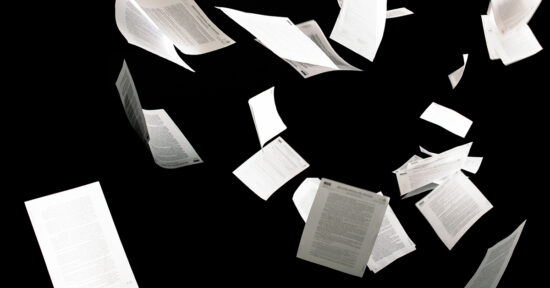 Many,Flying,Business,Documents,Isolated,On,Black,Background,Papers,Flying